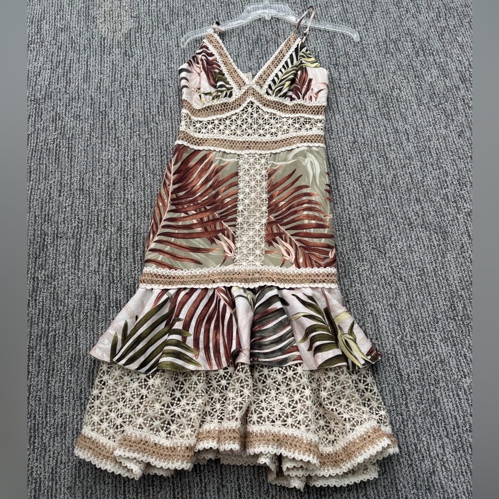 PatBo Palm Leaf Midi Dress NEVER WORN